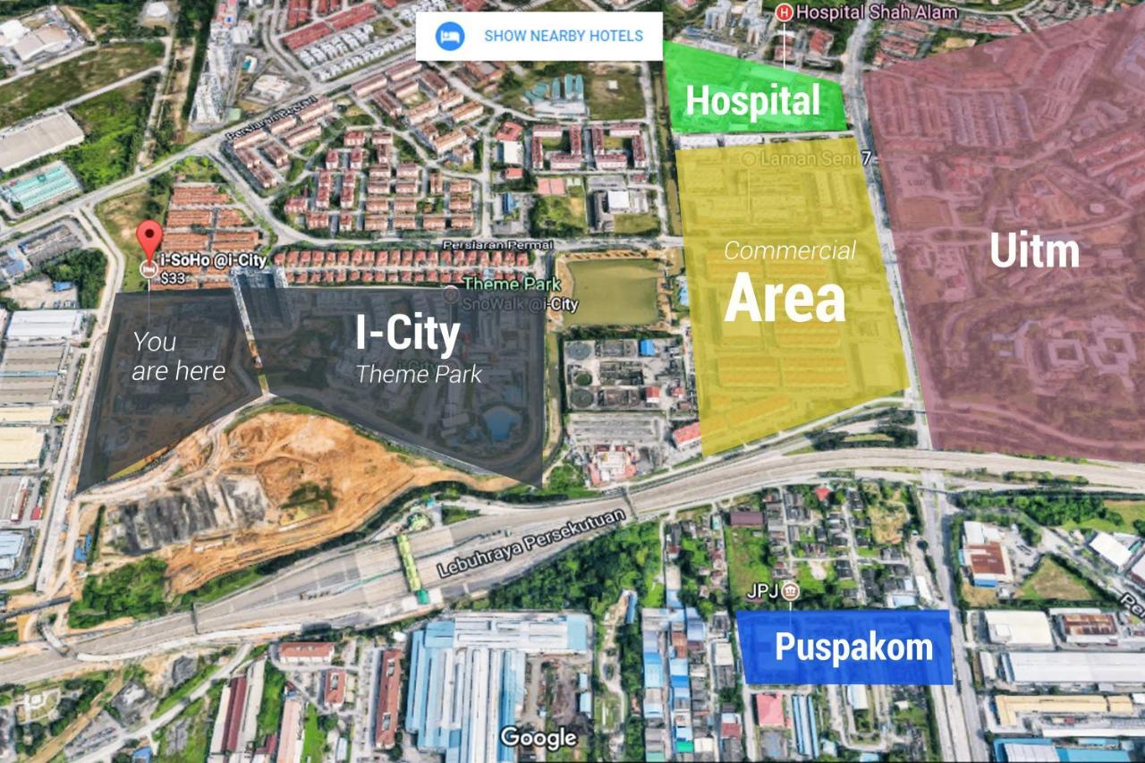 I-City Homestay - Shah Alam, Hospital Shah Alam, Uitm, Central Mall Sogo, Seksyen 7 Exteriér fotografie